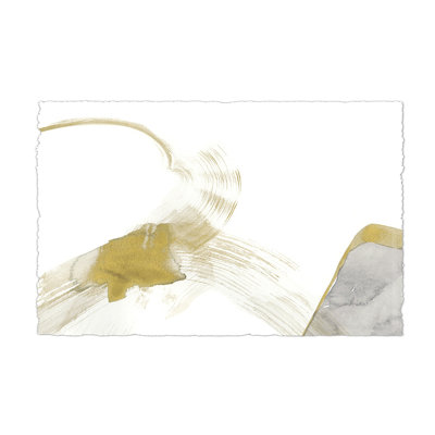 Gold & Grey Exploration II 1 Piece Painting on Canvas