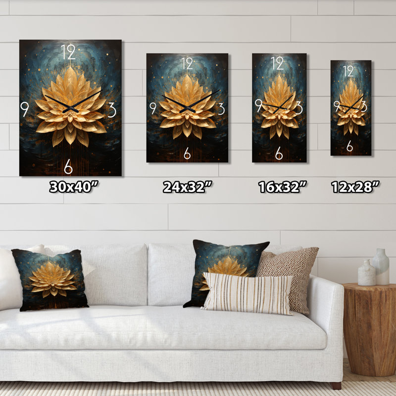 Horloge murale Lotus, Grand