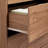 78.7" Walnut Bookcse With 3 Drawers, Display Cabinet With Led Lights