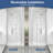 36-38 in. W x 72 in. H Pivot Frameless Shower Door in Brushed Nickel with Clear Tempered Glass-122113840