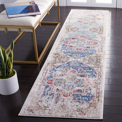 Tapis ivoire / bleu Southwestern