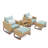 Tullio 5 Piece Rattan Seating Group with Sunbrella® Cushions-1756936008