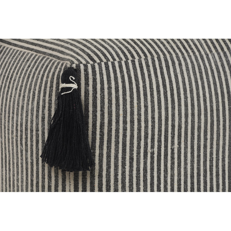 Repose-pieds rembourré Lebo, Gris