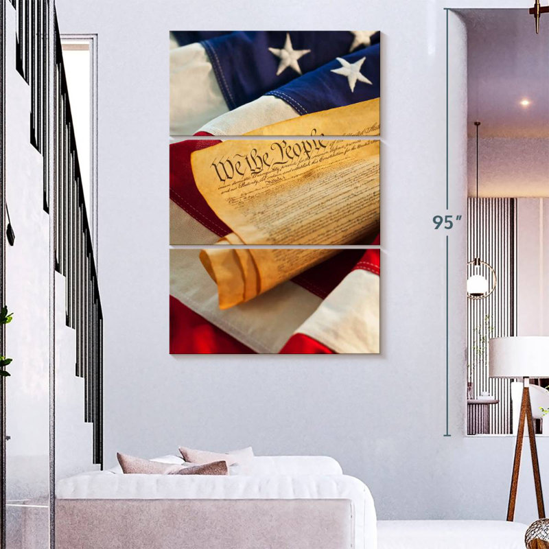 Keiri American Flag Preamble, 74" H x 48" W