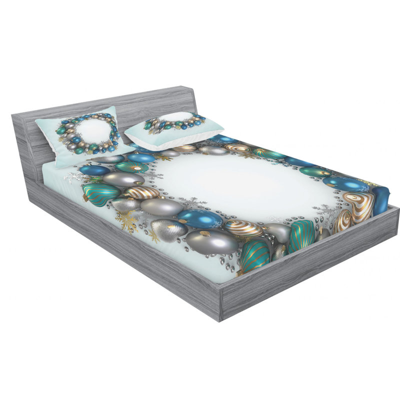 Microfiber Sheet Set, Queen Sheet Set with Fitted Sheet