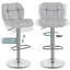 color Height Adjustable Modern Faux Leather Swivel Bar Stools-627611454
