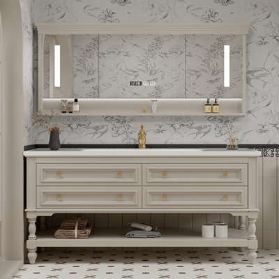 American-style retro smart bathroom cabinet