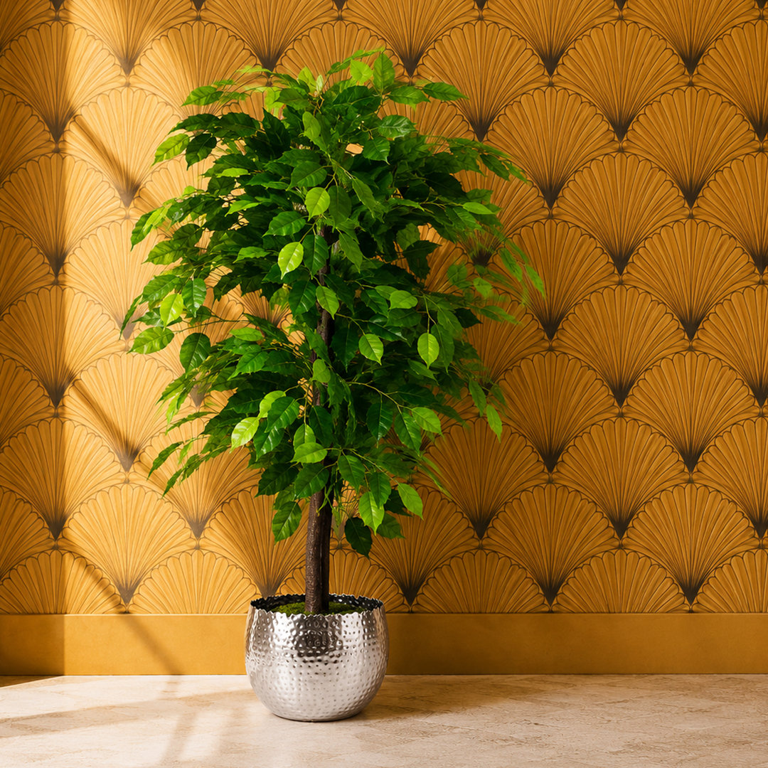 90cm Faux Tree in Metal Planter