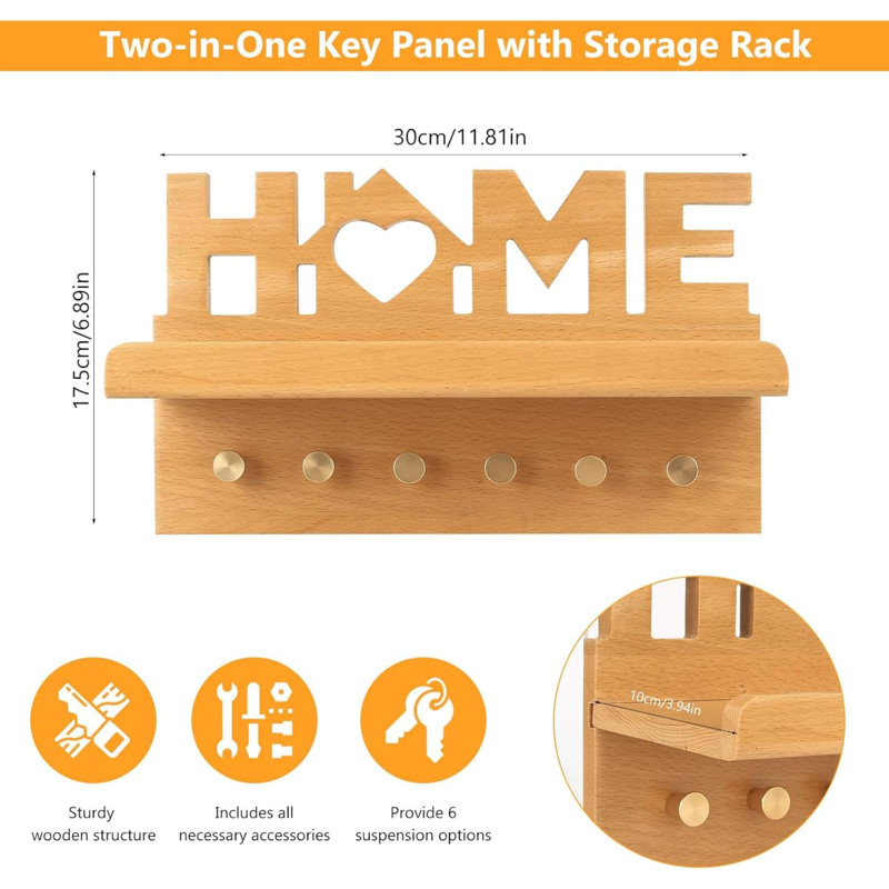 Wood Wall Organizer