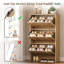 3-Drawer Shoe Storage Cabinet with Flip Doors, Space-Saving Entryway Organizer