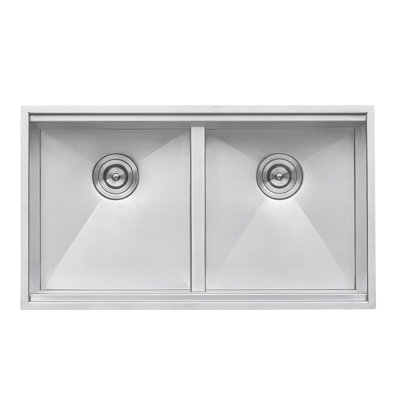 30" L x 19" W Double Basin Undermount Kitchen Sink with Additional Accessories