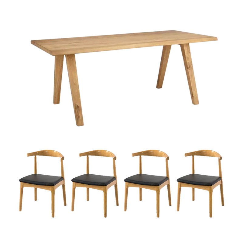 Ensemble de salle à manger rectangulaire, H 29,53 po x L 70,87 po x l 31,5 po
