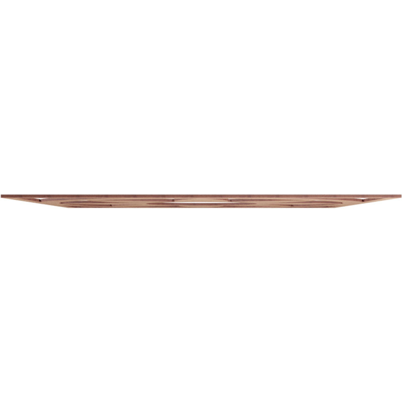 Médaillon de plafond en bois Blume, Bois (qualité peinture), H 32 po x l 32 po x P 0,38 po