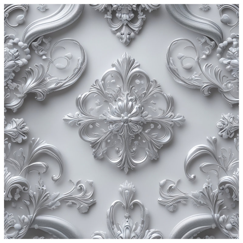 Housses de couette ornées d'argent embellies, King