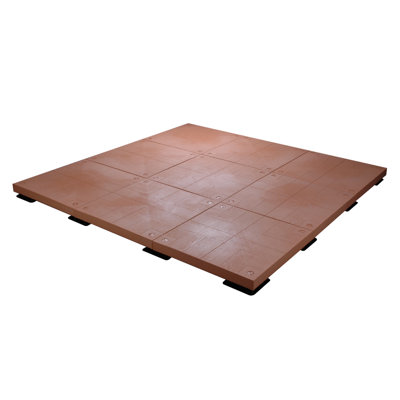 120'' x 120'' Composite Patio Deck Tile Starter Kit