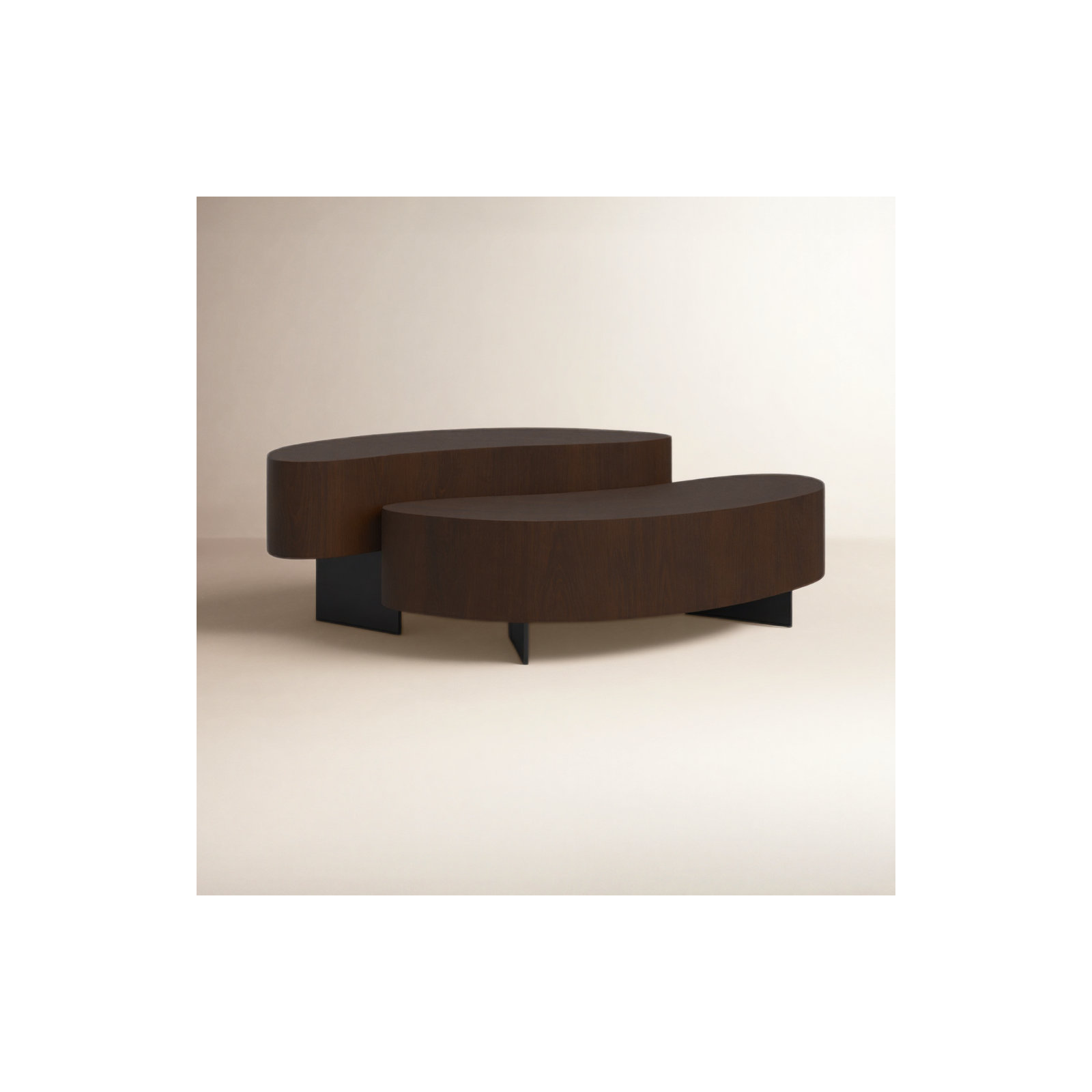 Anasta Solid Wood Single Coffee Table, Brown, Black