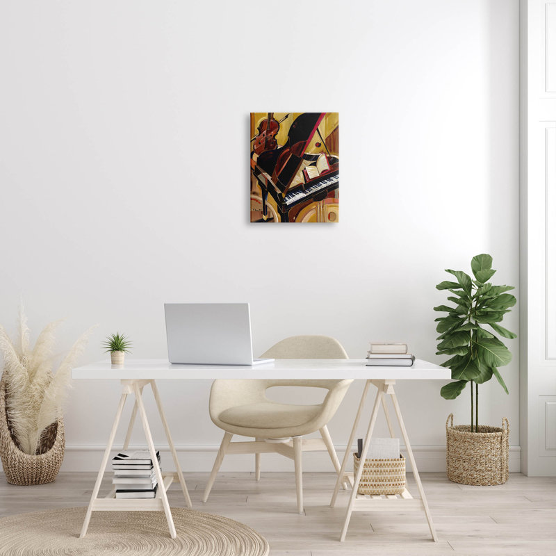 «Musical Instruments Modern Piano Canvas» par Paul Brent, H 20 po x l 16 po x P 1,5 po