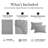 Southshore Fine Linens Vilano Springs Extra Deep Pocket 4-Piece Sheet Set, Ultra Soft Double-Brushed 110 GSM Microfiber Bedding, 21-Inch Deep Pocket, 2 Pillowcases, Twin, Steel Grey-86340218-86340215