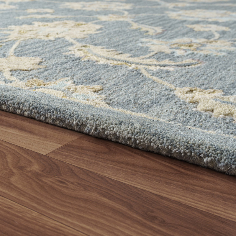 Tapis d'intérieur en laine touffeté à la main Traditional, Tapis de couloir 2 pi 6 po x 8 pi