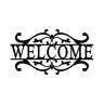 Ophelia & Co. Metal Welcome Sign For Front Door Black Welcome Door Sign ...