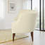 Fauteuil club rembourré en tissu avec pieds en bois de bouleau, fauteuil d'appoint avec dossier capitonné-1558022663