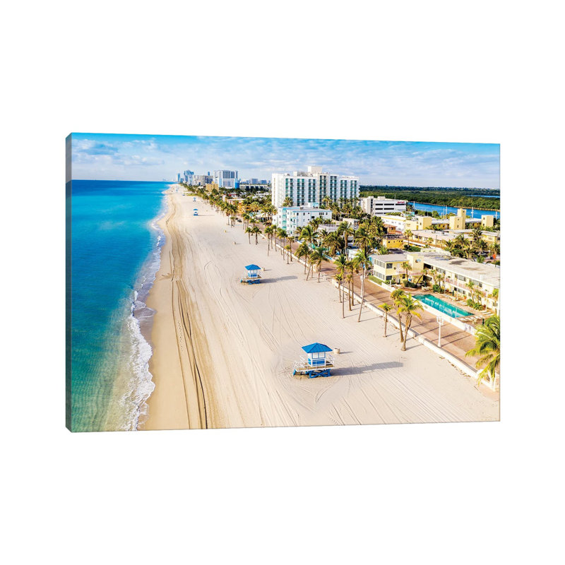 Beautiful Beach Morning by Susanne Kremer - Wrapped Canvas Gallery-Wrapped Canvas Giclée, 20.32 cm H x 30.48 cm W