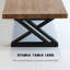 Table de conférence modulaire moderne en noyer, plateau de table modulaire en bois massif (ensemble de 2)-1312002125