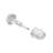 3/4 in. Steel Pin with Plastic Bushing, Window Grid Retainer
