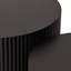 Ensemble de tables basses gigognes Wave pour salon, chambre à coucher (ensemble de 2 pièces)-1714564240