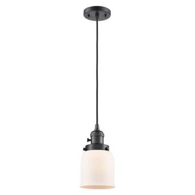 Franklin Restoration - Amberlynn - 1 Light Cord Hung Mini Pendant - On-Off Turn Switch - LED Bulb