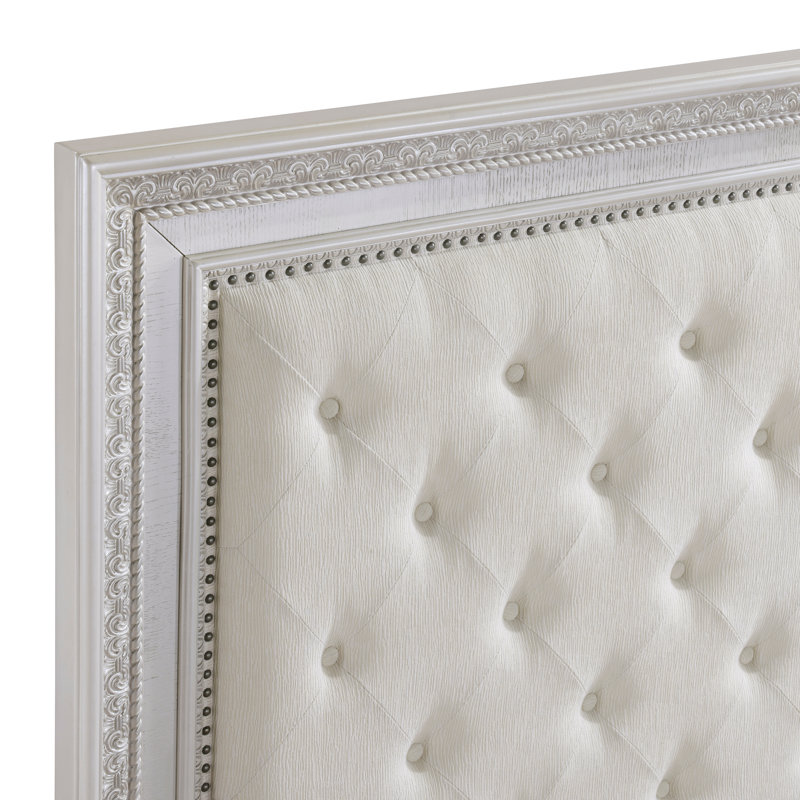 Lucea Bed Frame With Upholstered Headboard, California King