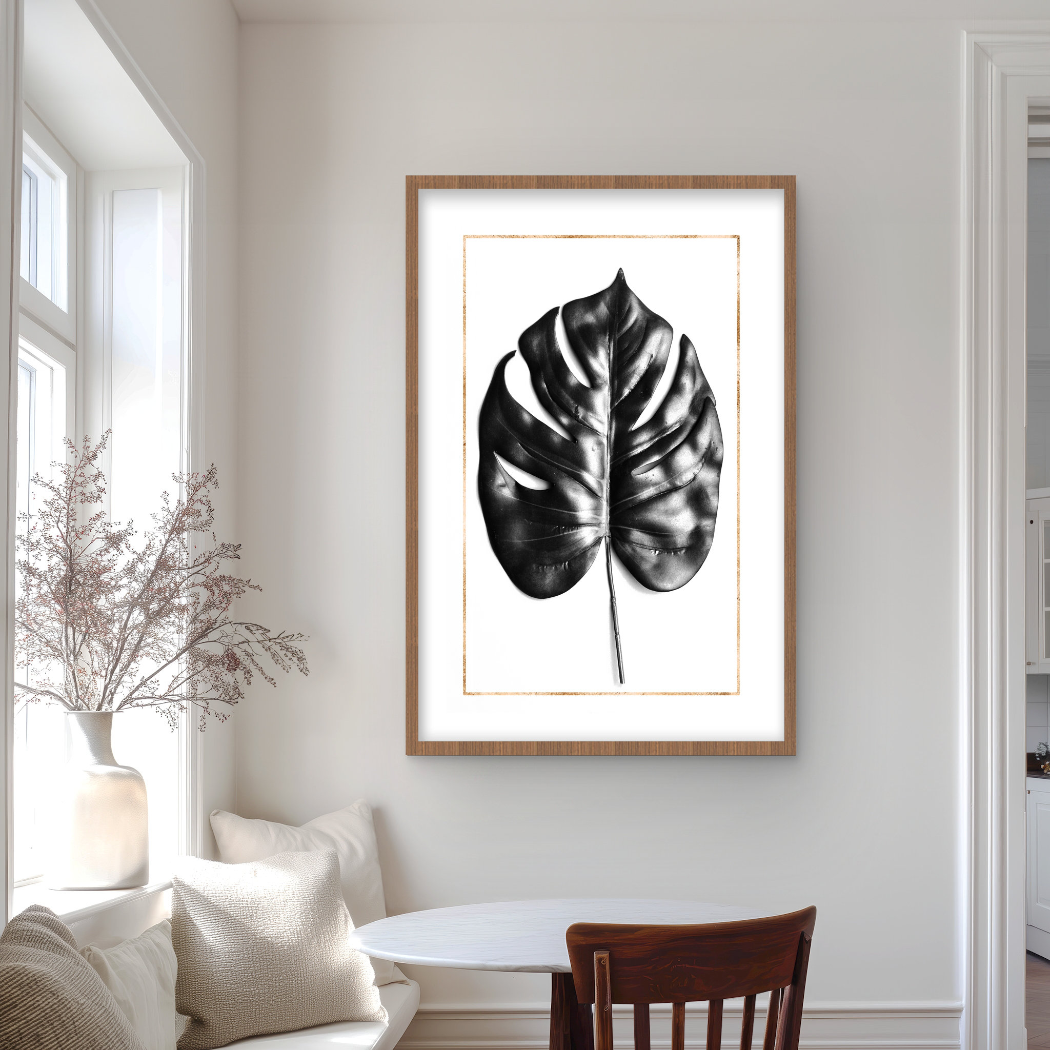 Lark Manor Split Leaf Philodendron Print - Botanical Black Framed Art |  Wayfair