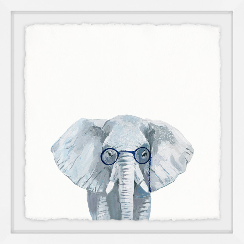 «Genius Elephant», reproduction d'art encadrée sur papier, H 24 po x l 24 po x P 1,5 po