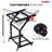 5 Core 16U Professional Audio Rack Mount DJ Mixer Stand Studio Adjustable Table Cart with Wheels