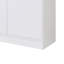 Armoire à chaussures étroite Juso, 2 portes, 5 tablettes, blanc, 41 pouces