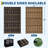 Outdoor Rug 8x10 FT, Waterproof Plastic Reversible Rug, Outdoor Plastic Straw Rug for Camping, Floor Mat for Outdoors, RV, Patio, Backyard, Deck, Picnic, Black & Brown-1779123460-1779123465