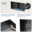 Niche de douche rectangulaire 12 po x H 24 po-103614173