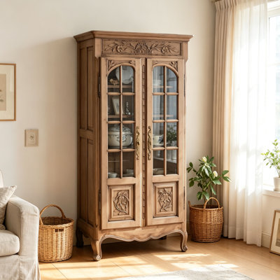 French style carved bookcase