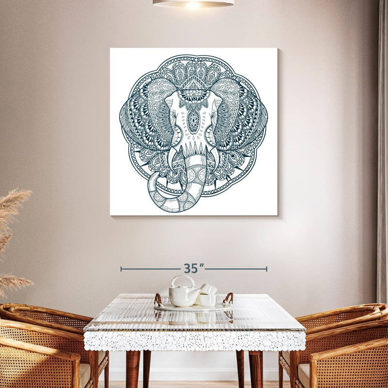 Brampt Graceful Elephant, 39" H x 39" W