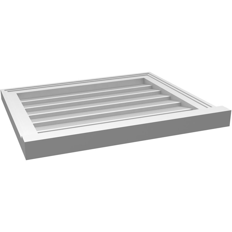 Cadre de seuil Brickmould, brun clair apprêté, H 20 po x l 24 po x P 2 po