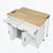 47 Inch Kitchen Island With Extendable Dining Table, Rubber Wood Veneer Kitchen Table With Internal Storage Rack, Power Outlet-1739546810