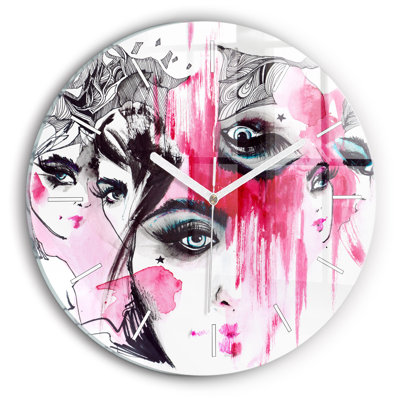 Glass Wall Clock