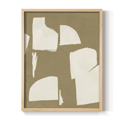 ChunkyAbstractIV Framed Print - Solid Wood