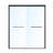 56-60*72 INCH Frame Double Sliding Soft-Close Shower Doors, Bathroom Sliding Shower Door,  (6Mm) Thick SGCC Tempered Glass Door For Bathroom Door ,Matte Black-122371833
