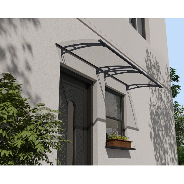 Palram - Canopia Aquila 10 ft. W x 3 ft. D Convex Door Awning