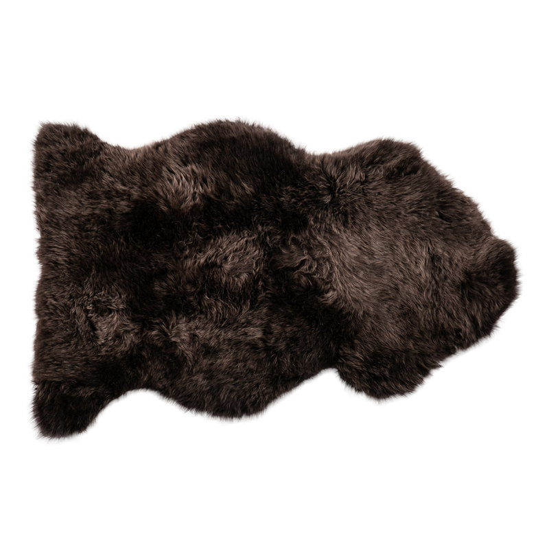 Fibre by Auskin Area Rug Handcrafted Longwool Sheepskin Indoor Area Rug 24" W x 39" D