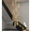 Lustre moderne à DEL à intensité variable pour plafonds hauts - noir-1149343601