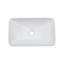 Lavabo de salle de bain semi-encastré en céramique 19 "X12"