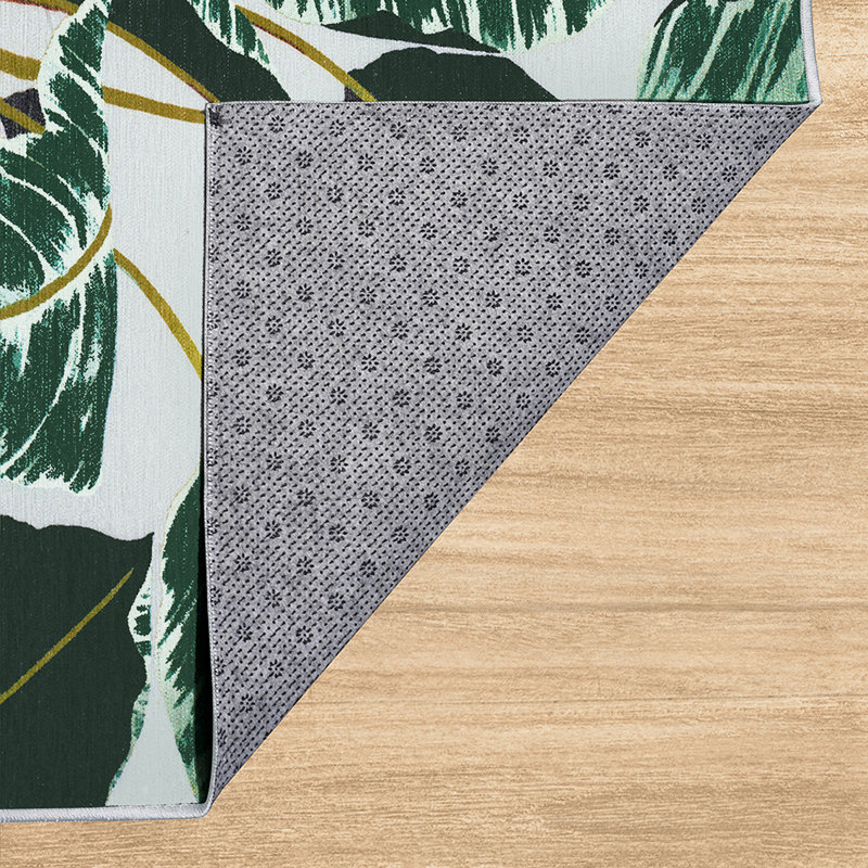 Tapis rectangulaire 3 pi x 5 pi Hojas Cubanas Mushroom