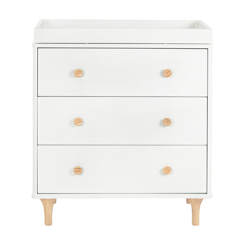 Ensemble de meubles pour chambre de bébé avec lit de bébé convertible standard Lolly, Blanc